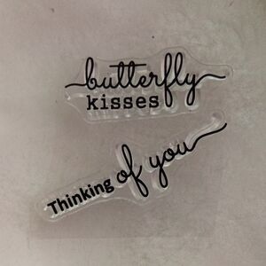 Elegant Script Home Design Stamps - Black